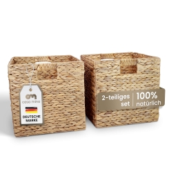 Casa Mina® Aufbewahrungskorb 2er Set 31x31x31cm passend für Kallax Regal 