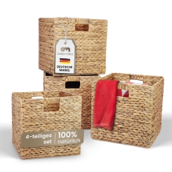 Casa Mina® Aufbewahrungskorb 4er Set 31x31x31cm passend für Kallax Regal 