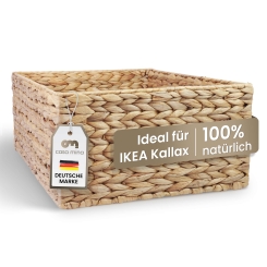 Casa Mina® Regalkorb aus Wasserhyazinthe 41x30x16cm 