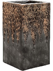 Pflanzkübel Fiberglas Luxe Lite Universe Comet Square bronze 50cm 
