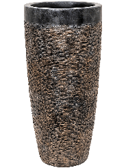Pflanzkübel Fiberglas Luxe Lite Universe Layer Partner bronze 70cm 