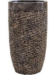 Pflanzkübel Fiberglas Luxe Lite Universe Layer Partner bronze 69cm 