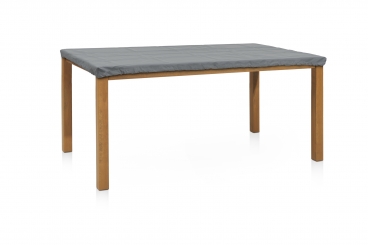 Gartentisch Tischplatten Abdeckung  150x90cm oval Weiß Schutzhülle Plane 