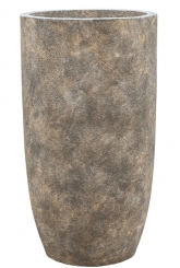 Pflanzkübel Fiberglas rund Luxe Lite Stone Luna Partner grau 69cm 