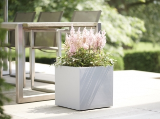 Pflanzkübel grau Emsa BASE3 Manhattan 37 cm grau 