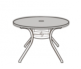 Schutzhaube für Tischplatte rund 175x100 142277 