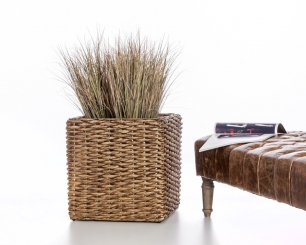 Wasserhyazinthe Blumenkübel Java braun RWB 35x35x35cm