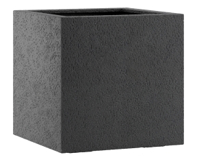 Pflanzkübel quadratisch Esteras Lisburn Basalt Black 37cm 