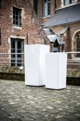 Fiberglas Blumenkübel Bjarne Hochglanz 110cm 