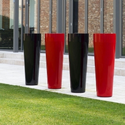 Fiberglas Blumenkübel Dawa Hochglanz 75cm 