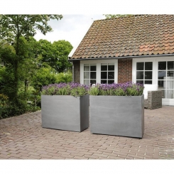 Fiberstone Blumenkasten "Jort" grau 100x40x50cm 