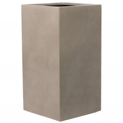 Pflanzkübel Fiberglas Dartford Sepia 37x37x75cm 