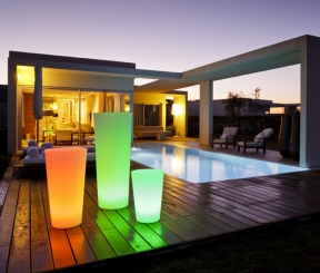 Smart & Green Beleuchteter Blumenkübel Tango 