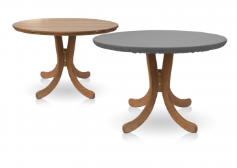 Schutzhülle für Gartentischplatte Ø 130cm grau 146130 