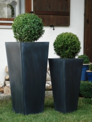 Blumenkübel Zink Rangoon 65cm schwarz 