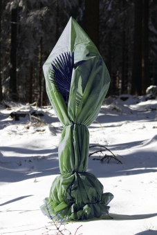 Casa Mina Winterschutz Pflanzenschutz Vlieshaube grün mit Reißversch 120x180cm 